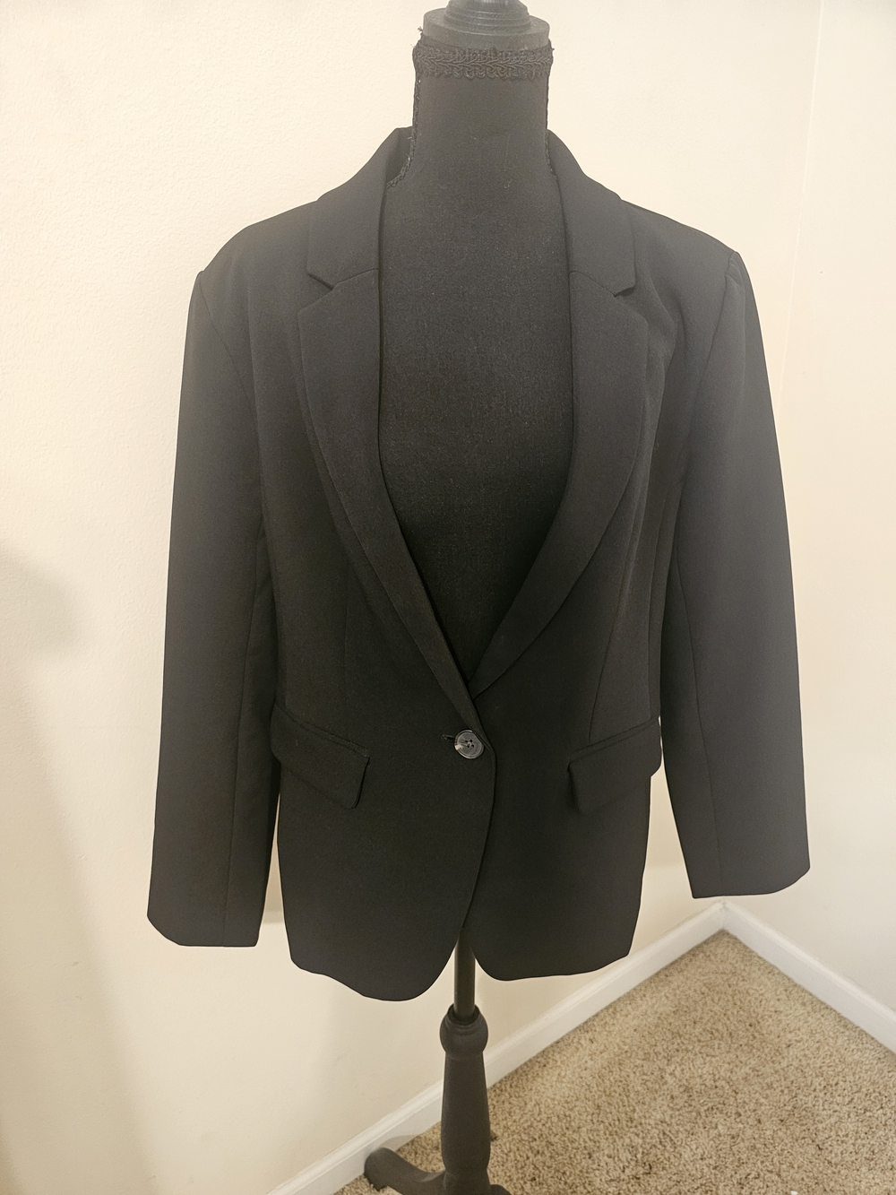 Old Navy Black Single-Button Women's Blazer